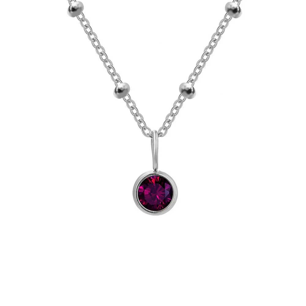 Beaded Chain Birthstone Pendant - Image 10