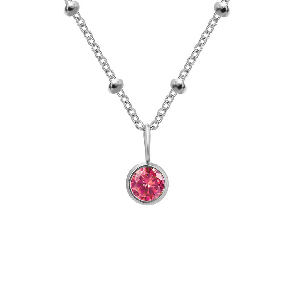 Beaded Chain Birthstone Pendant - Image 11