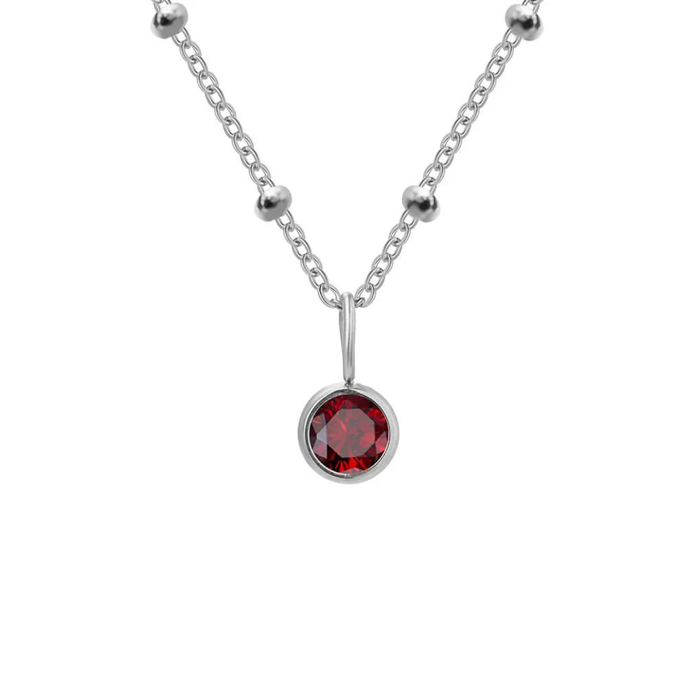 Beaded Chain Birthstone Pendant - Image 12