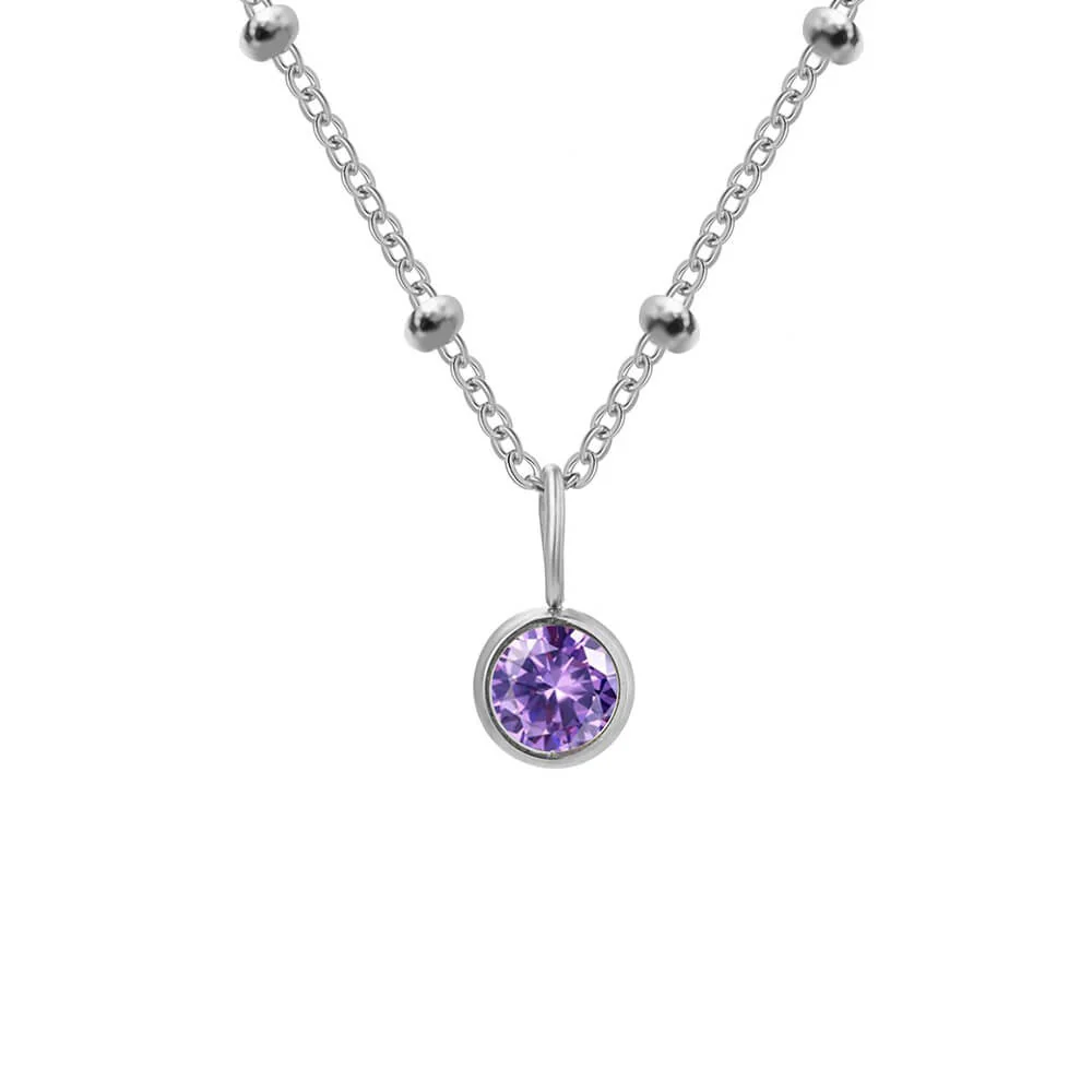 Beaded Chain Birthstone Pendant - Image 13