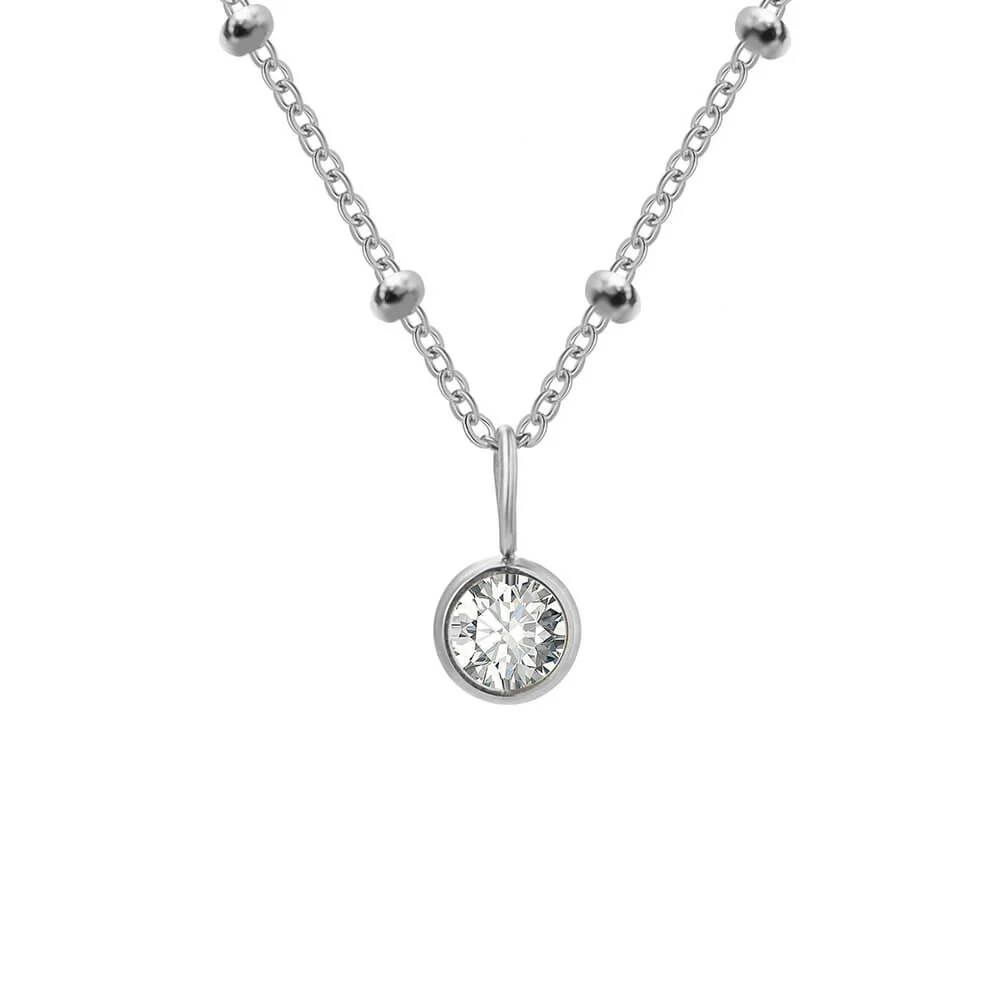 Beaded Chain Birthstone Pendant - Image 16