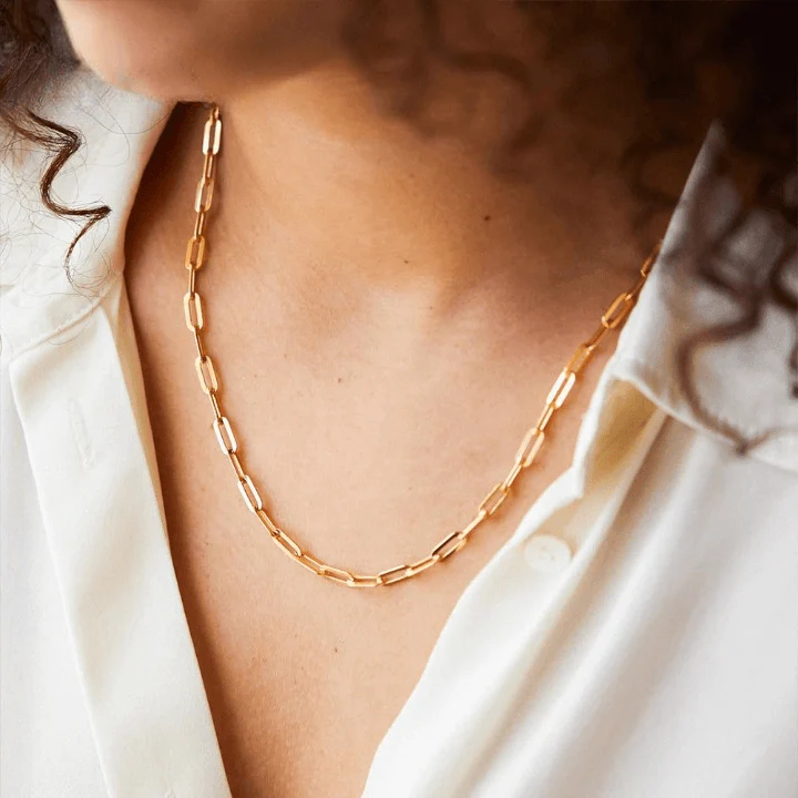 Classic Paperclip Chain Necklace
