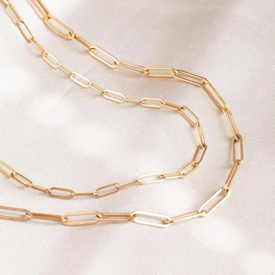 Classic Paperclip Chain Necklace - Image 3