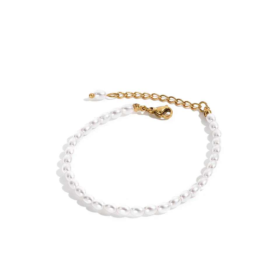 Dainty Full Pearl Bracelet - Image 3