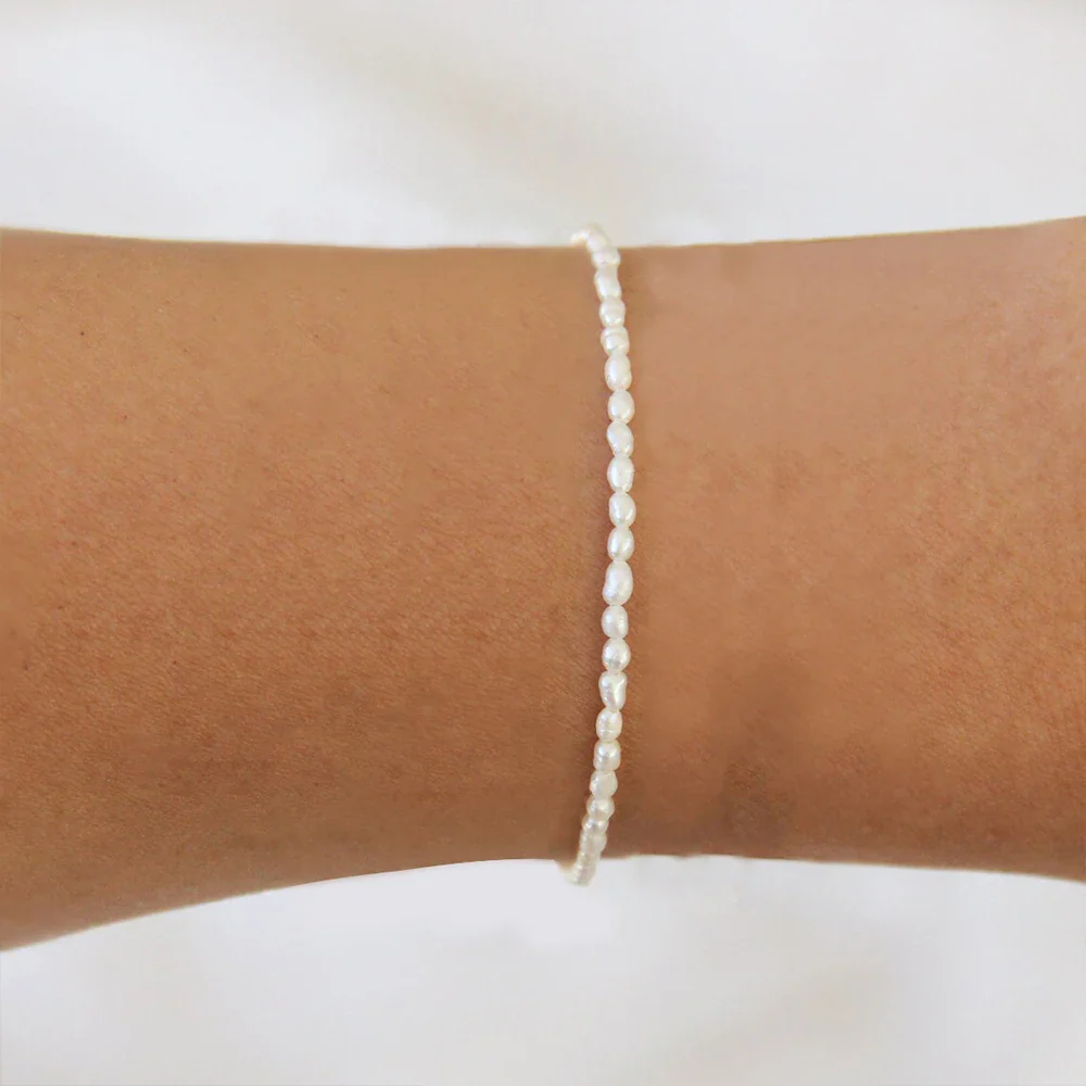 Dainty Full Pearl Bracelet - Image 4