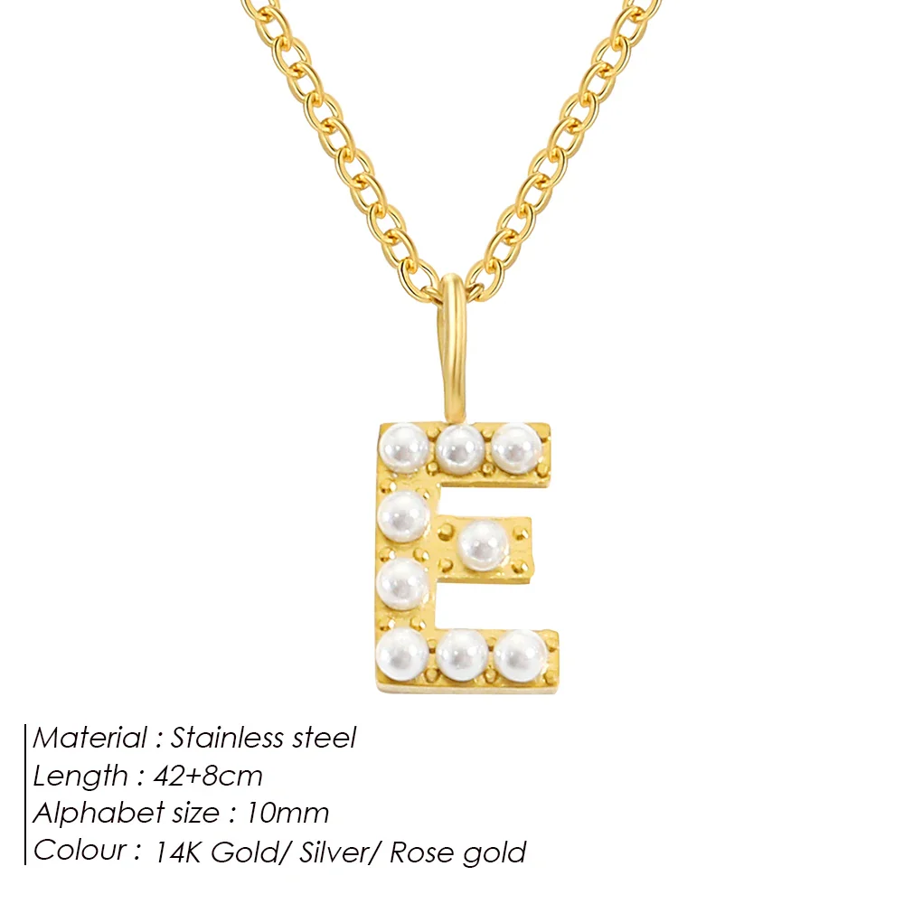 Dainty Pearl Initial Pendant - Image 12