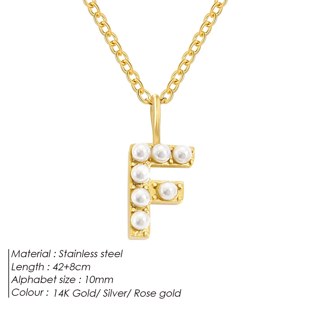 Dainty Pearl Initial Pendant - Image 13