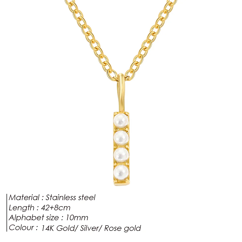 Dainty Pearl Initial Pendant - Image 16