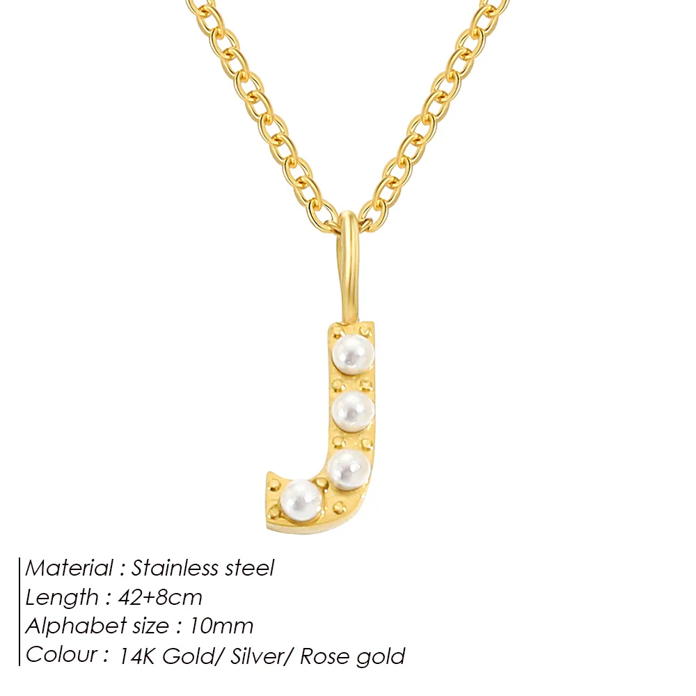 Dainty Pearl Initial Pendant - Image 17