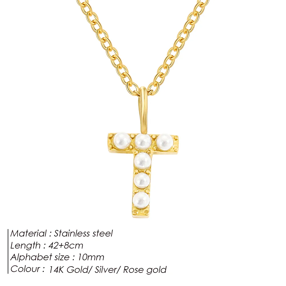 Dainty Pearl Initial Pendant - Image 21