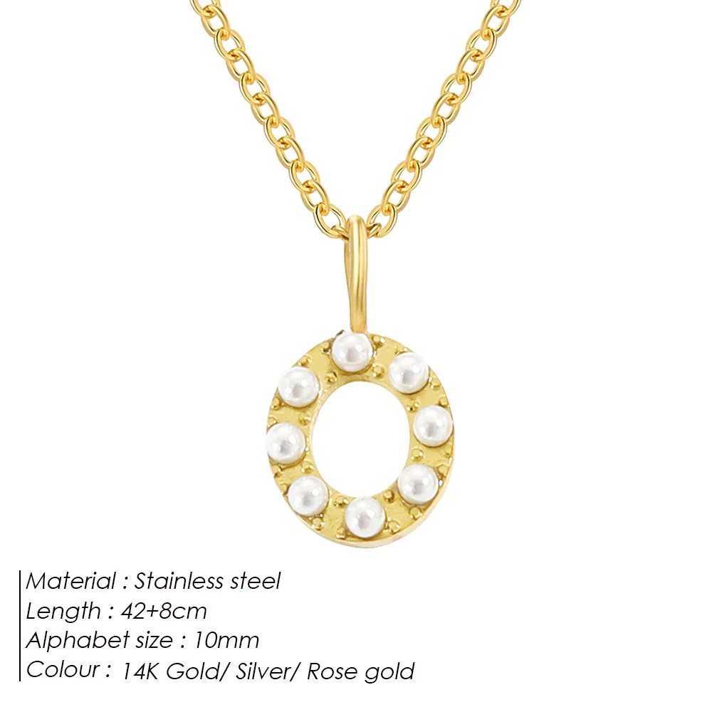 Dainty Pearl Initial Pendant - Image 22