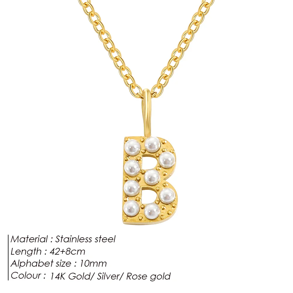 Dainty Pearl Initial Pendant - Image 8