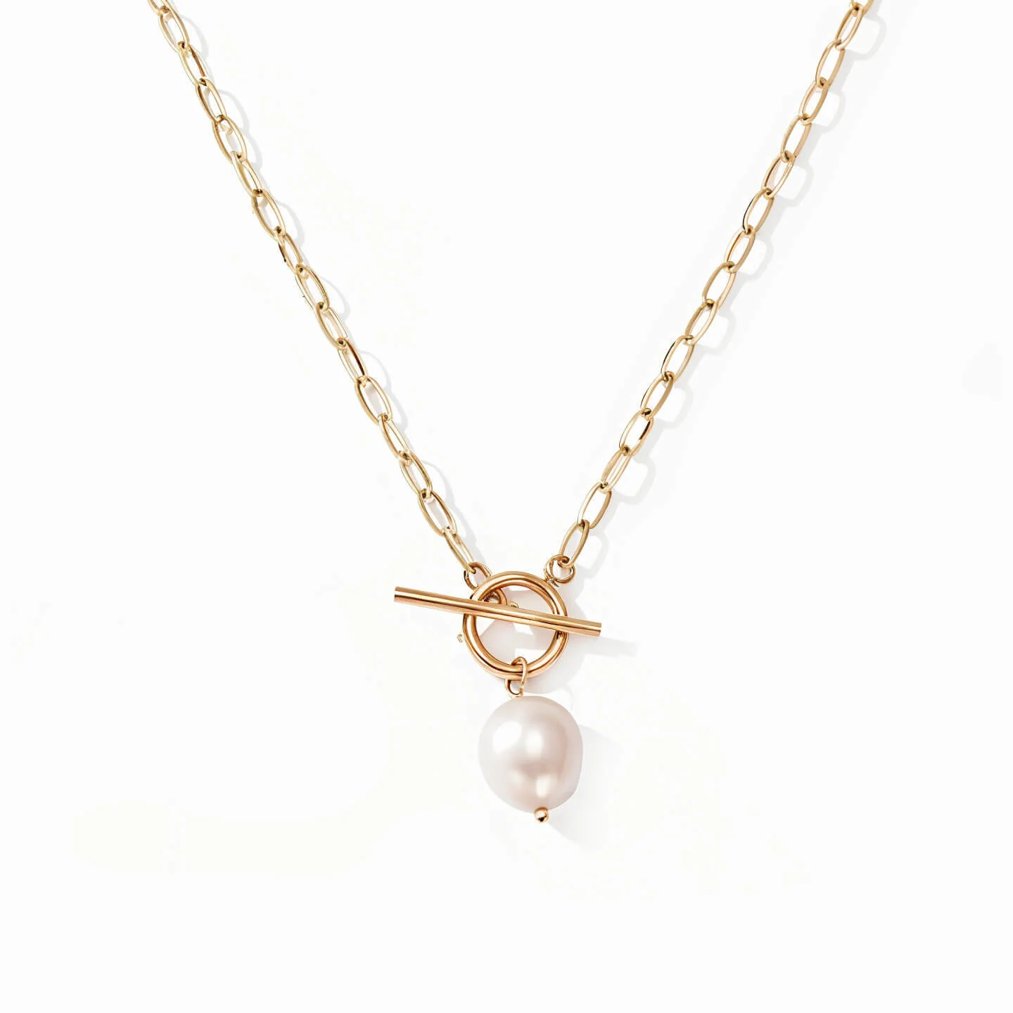 Freshwater Pearl Toggle Necklace