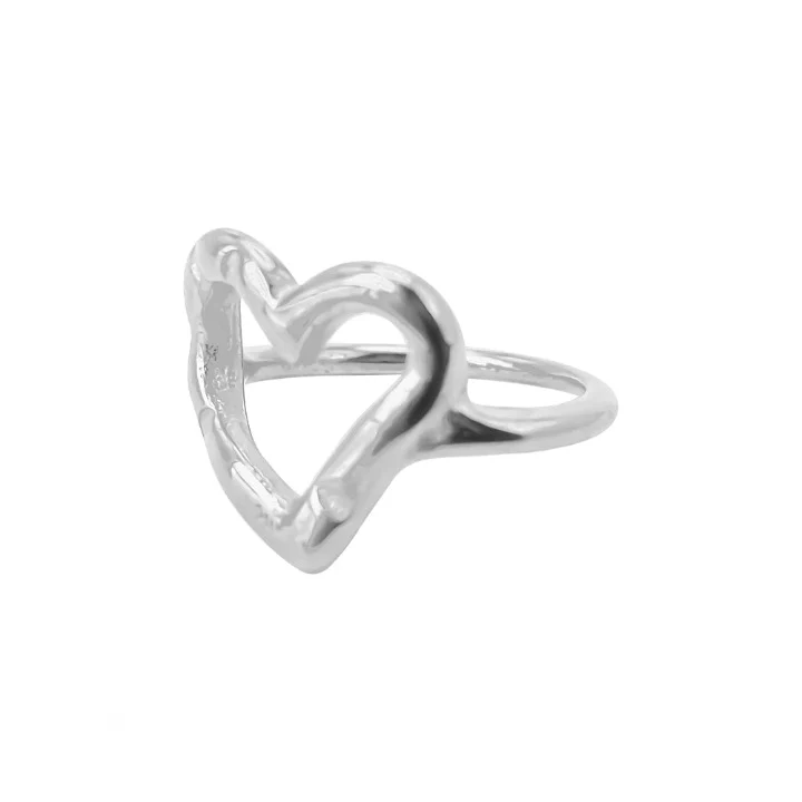 Hammered Heart Ring - Image 3