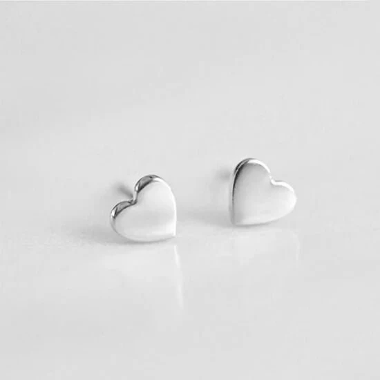Heart Stud Earrings - Image 2