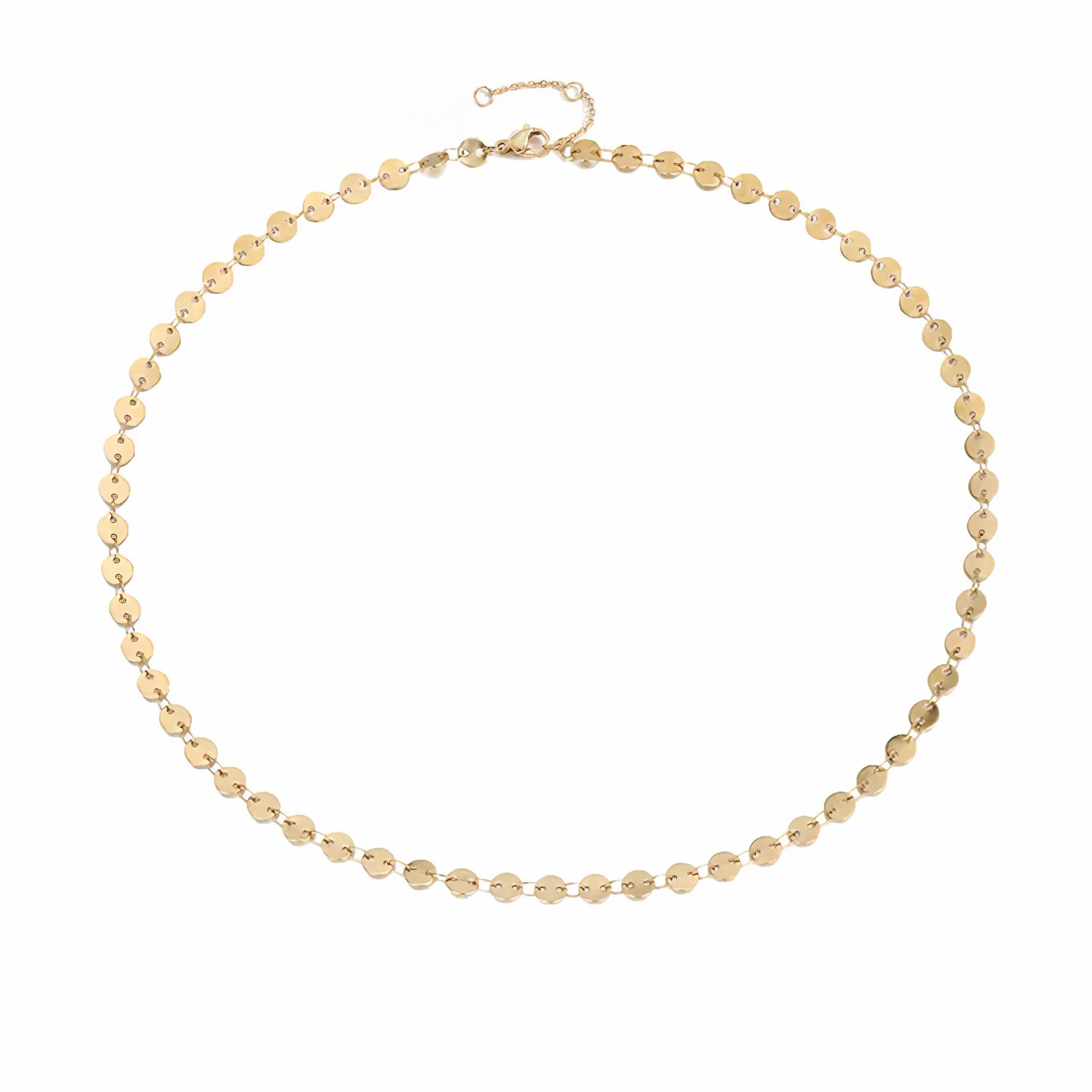 Lucky Coin Choker, Disc Necklace