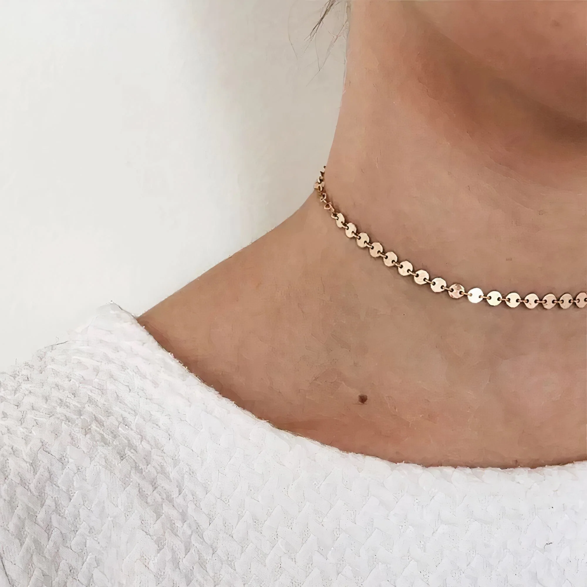 Lucky Coin Choker, Disc Necklace - Image 6