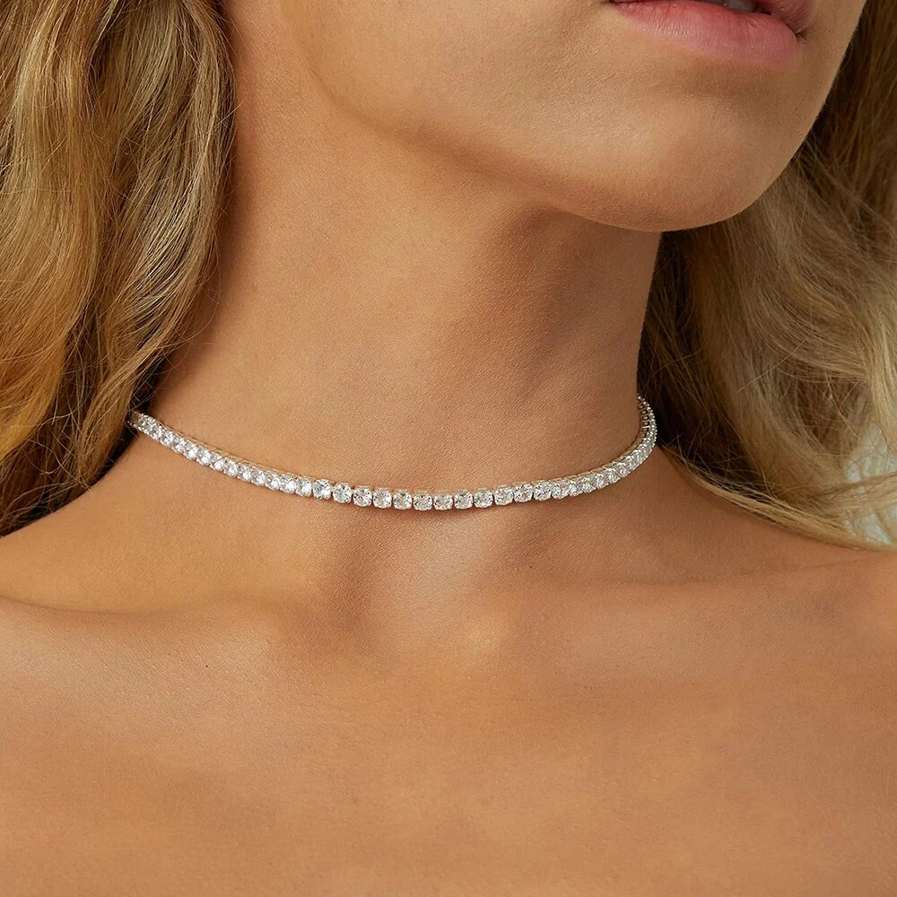 Never Basic Tennis Necklace