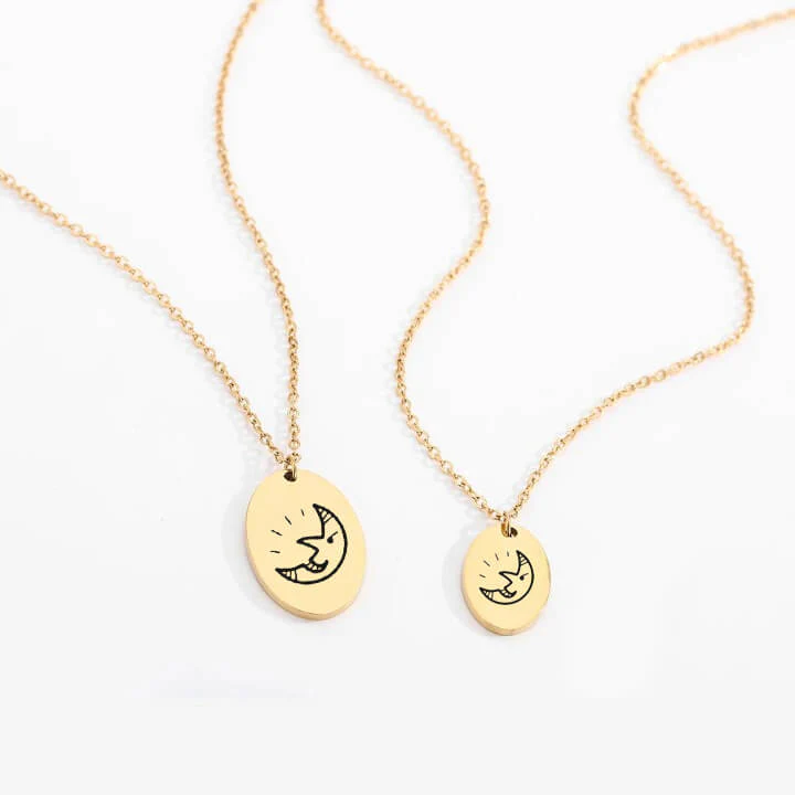 Personalized Engraved Oval Halloween Pendant Necklace - Image 14