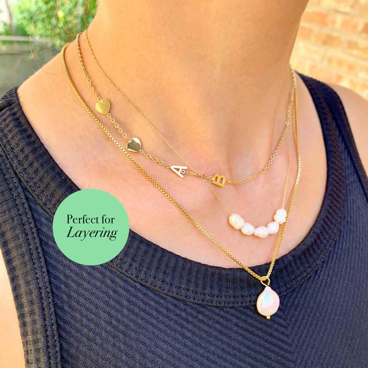 Custom Sideway Initial Necklace - Image 7
