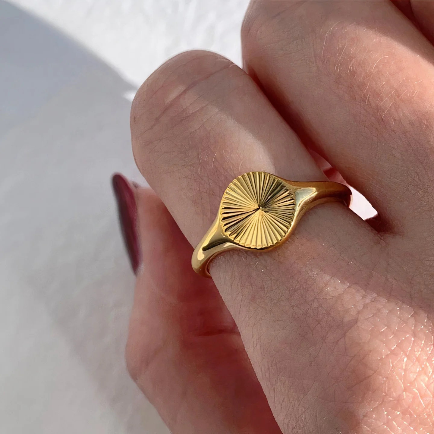 Sun Signet Ring - Image 3